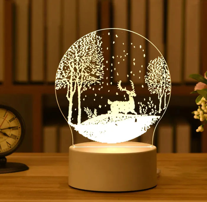 GlowCharm 3D Night Light - Divine Beauty Care