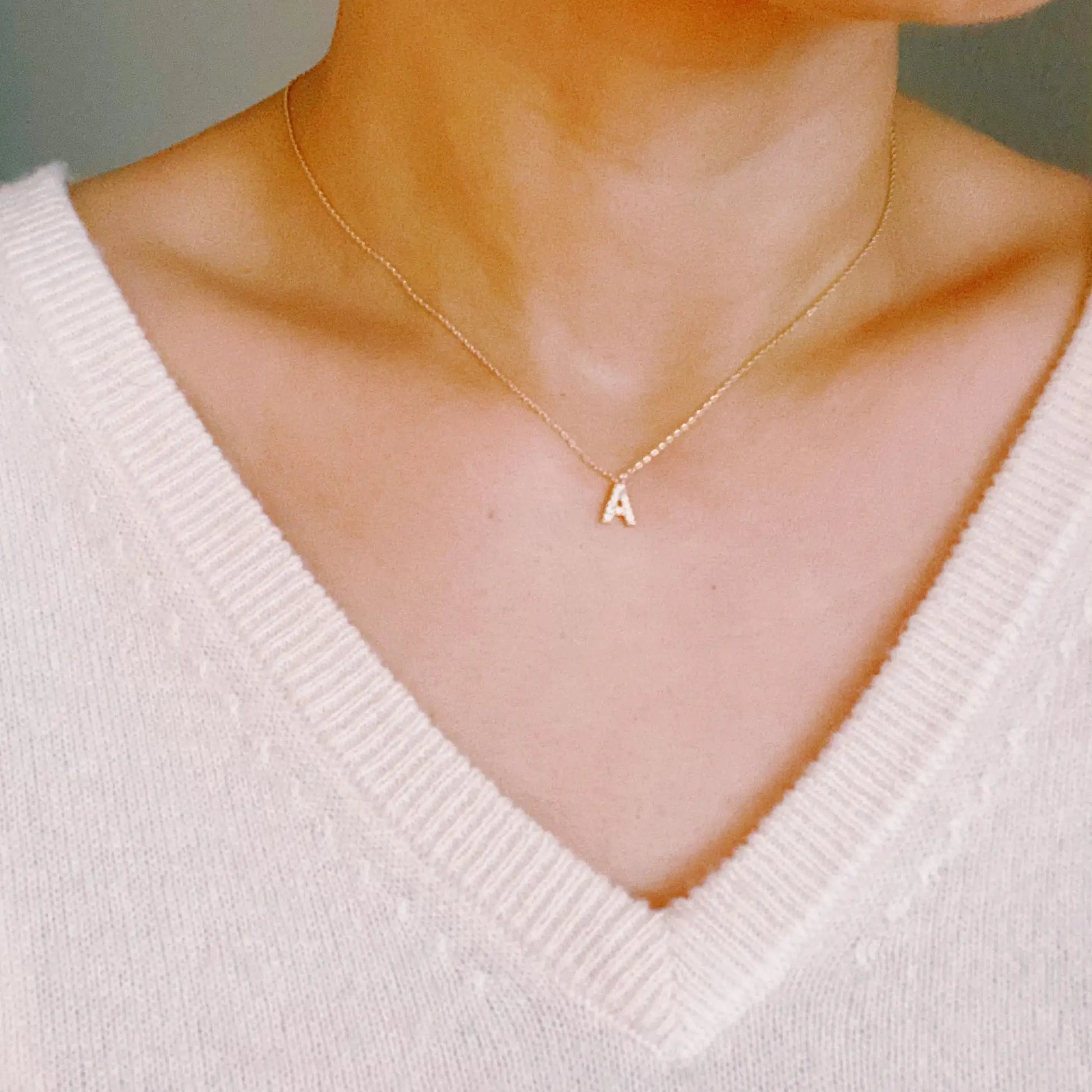 Understated Beauty Initial Necklace - Divine Beauty Care