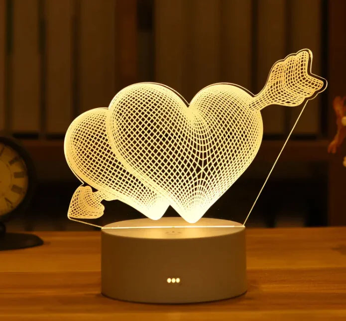 GlowCharm 3D Night Light - Divine Beauty Care