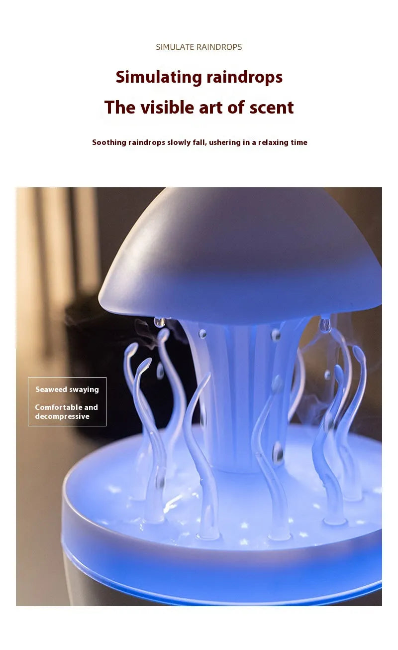 Rotating Water Drop Aroma Diffuser Colorful Night Lamp - Divine Beauty Care