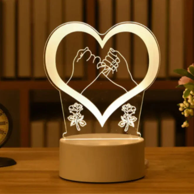 GlowCharm 3D Night Light - Divine Beauty Care