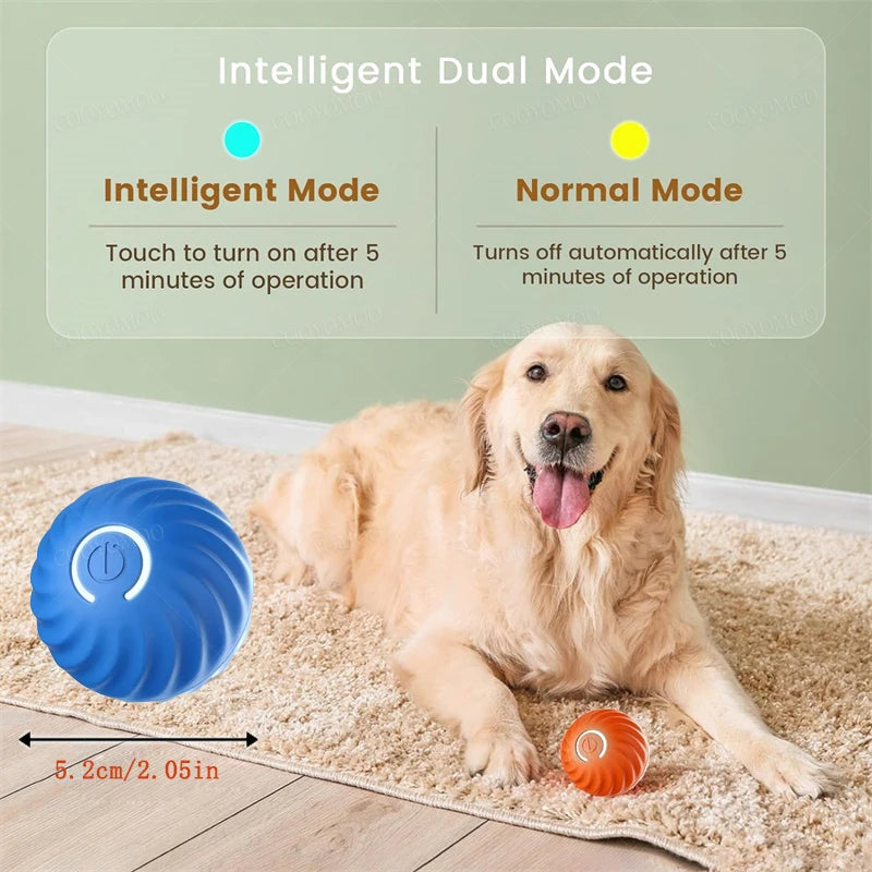 Smart Dog Toy Ball Electronic Interactive Pet Toy Moving Ball USB Automatic Moving Bouncing for Puppy Birthday Gift Cat Products - Divine Beauty Care