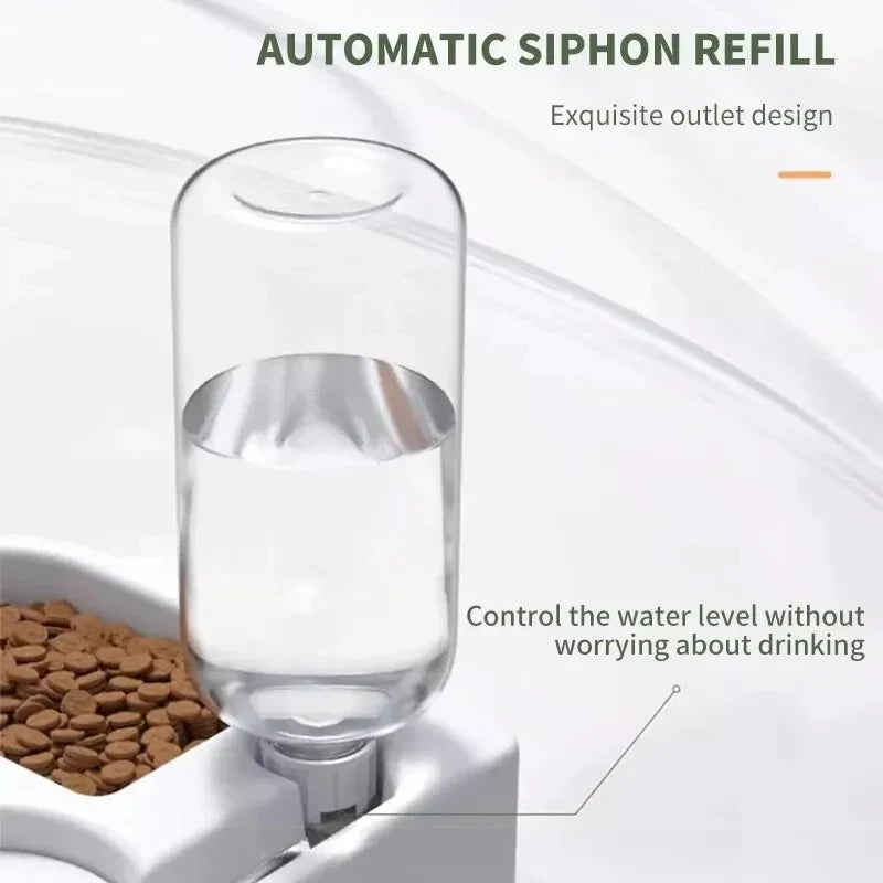 Automatic Drinking Love Pet Bowl Moisture-proof Cat /Dog Basin Dual-use Multi-functional Drinking And Feeding - Divine Beauty Care
