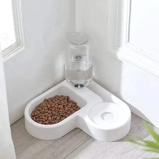 Automatic Drinking Love Pet Bowl Moisture-proof Cat /Dog Basin Dual-use Multi-functional Drinking And Feeding - Divine Beauty Care