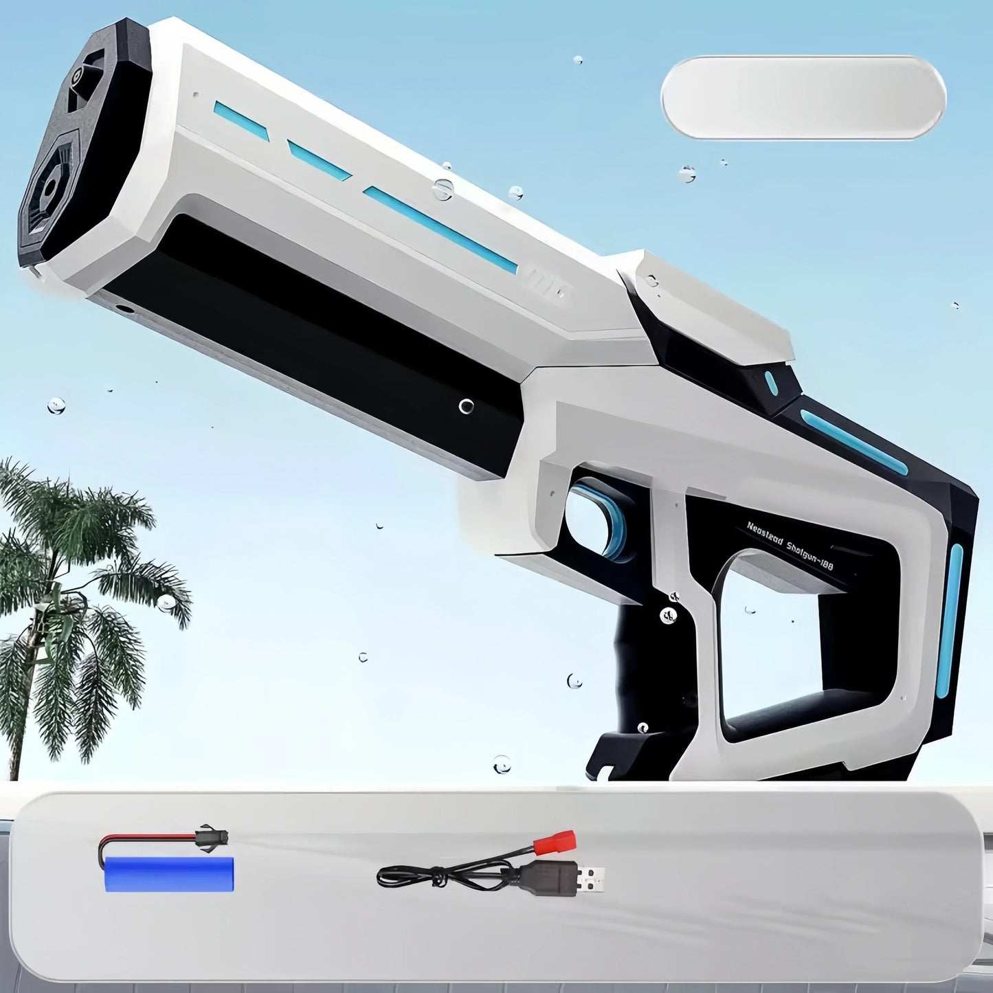 Electric Water Guns For Adults Powerful Squirt Automatic Water Suction Water Blasters Summer Outdoor Beach Toy For Kids Gift - Divine Beauty Care