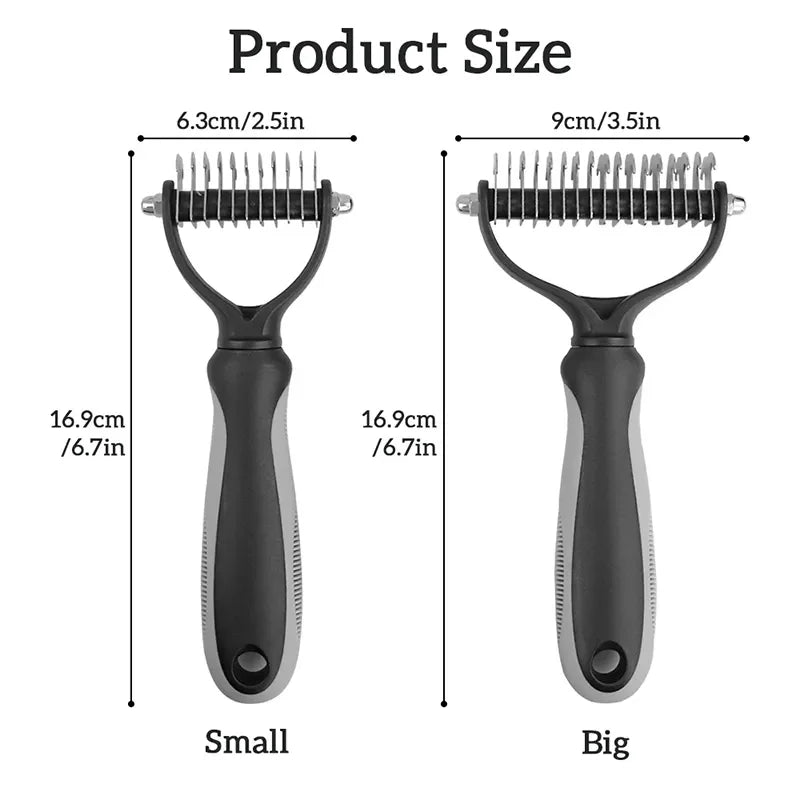 Dog Cat Hair Removal Comb Pet Long Hair Short Hair Pet Grooming Care Brush Trimming Dematting Brush Dog Pet Grooming Equipment - Divine Beauty Care