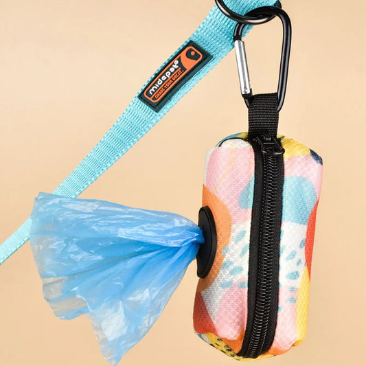 Abstract Designer Print Cute Design Pet Poop Bag Holder Dispenser Without Poop Bag And Leashes Can Attached With Any Dog Leashes - Divine Beauty Care