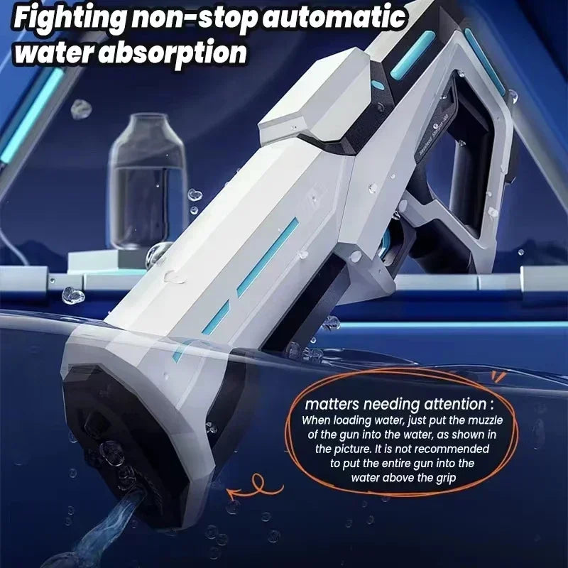 Electric Water Guns For Adults Powerful Squirt Automatic Water Suction Water Blasters Summer Outdoor Beach Toy For Kids Gift - Divine Beauty Care