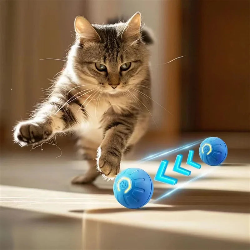 Smart Dog Toy Ball Electronic Interactive Pet Toy Moving Ball USB Automatic Moving Bouncing for Puppy Birthday Gift Cat Products - Divine Beauty Care