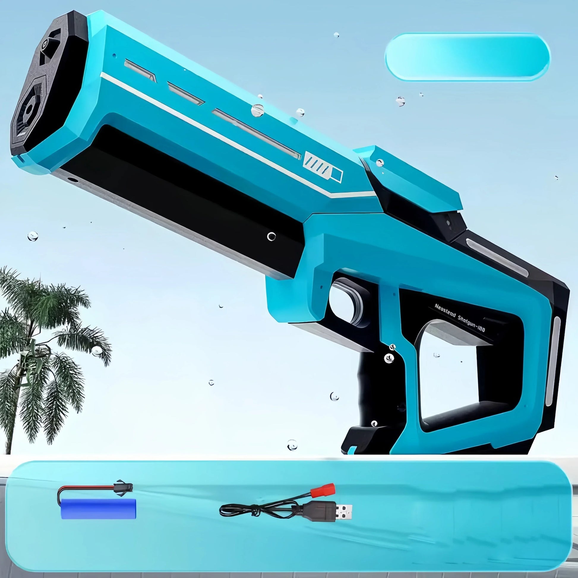 Electric Water Guns For Adults Powerful Squirt Automatic Water Suction Water Blasters Summer Outdoor Beach Toy For Kids Gift - Divine Beauty Care