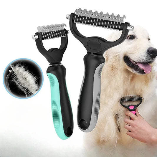 Dog Cat Hair Removal Comb Pet Long Hair Short Hair Pet Grooming Care Brush Trimming Dematting Brush Dog Pet Grooming Equipment - Divine Beauty Care