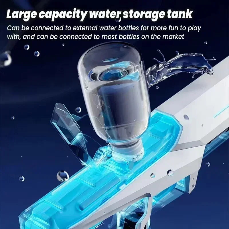 Electric Water Guns For Adults Powerful Squirt Automatic Water Suction Water Blasters Summer Outdoor Beach Toy For Kids Gift - Divine Beauty Care