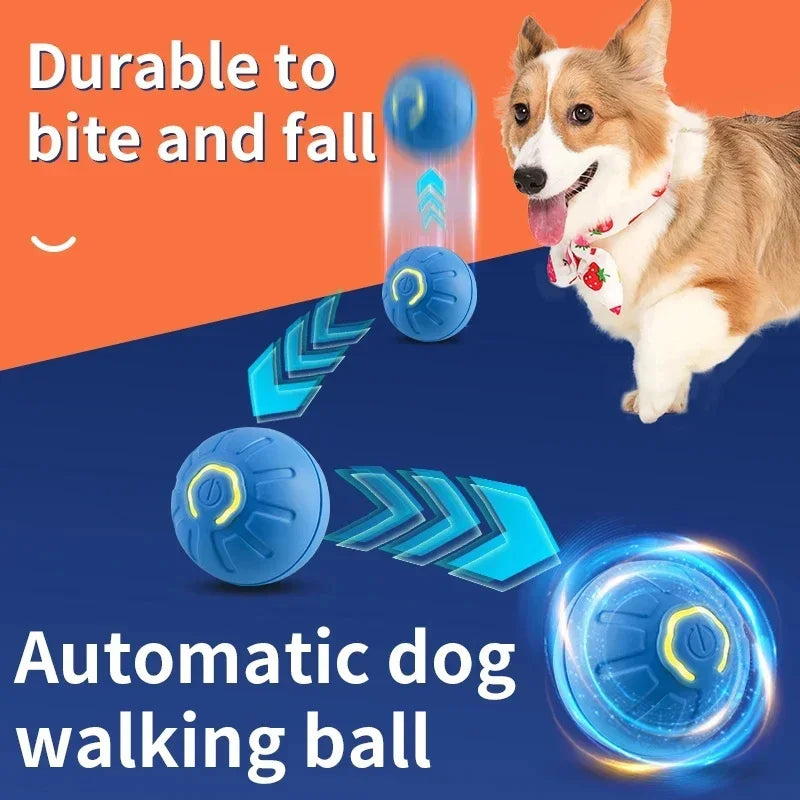 Smart Dog Toy Ball Electronic Interactive Pet Toy Moving Ball USB Automatic Moving Bouncing for Puppy Birthday Gift Cat Products - Divine Beauty Care