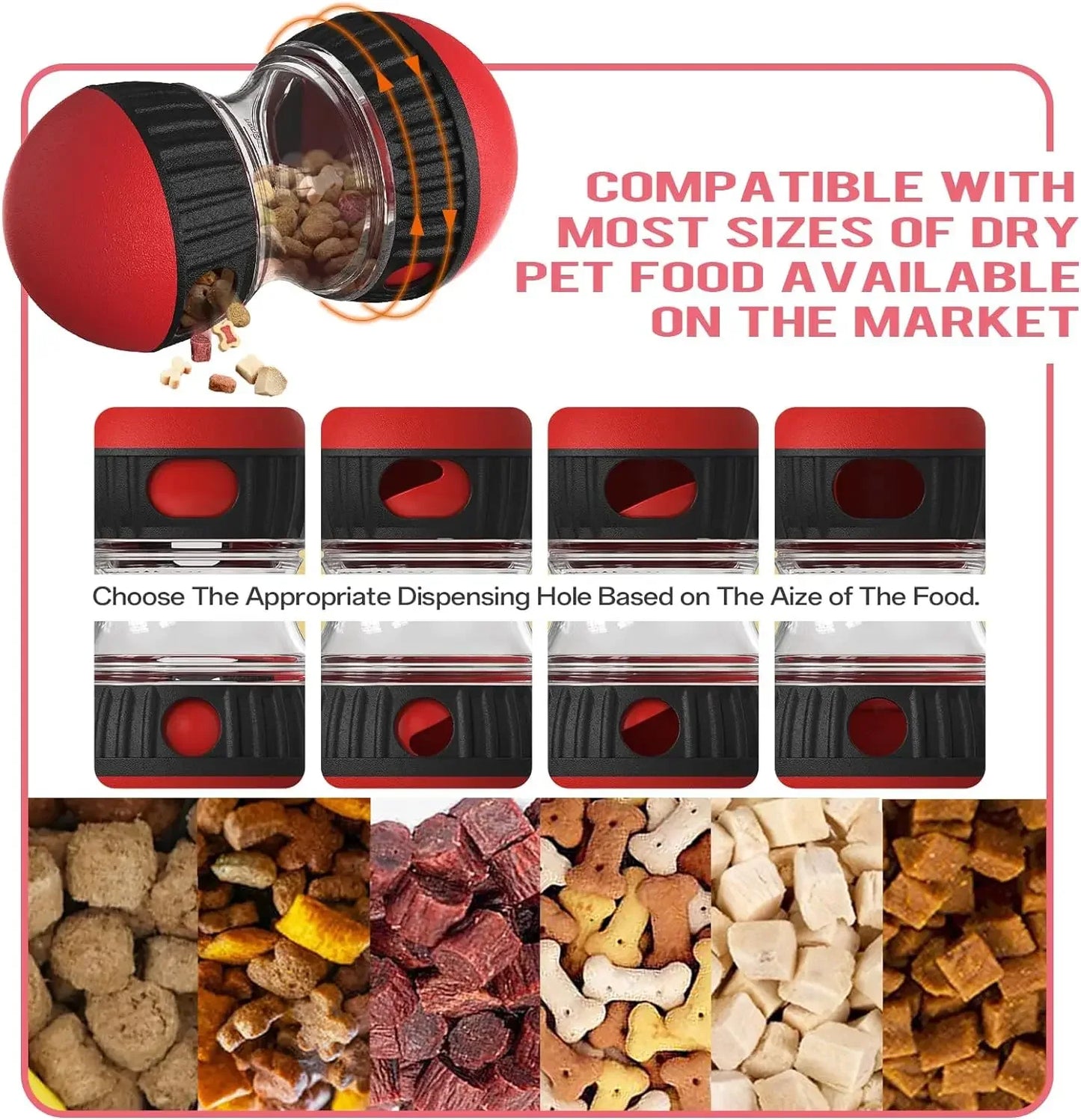 Dog Puzzle Toy Elliptical Track Rolling Increase Intelligence Ball Leaky Food Develop Good Habits Durable Interactive Pet Toys - Divine Beauty Care