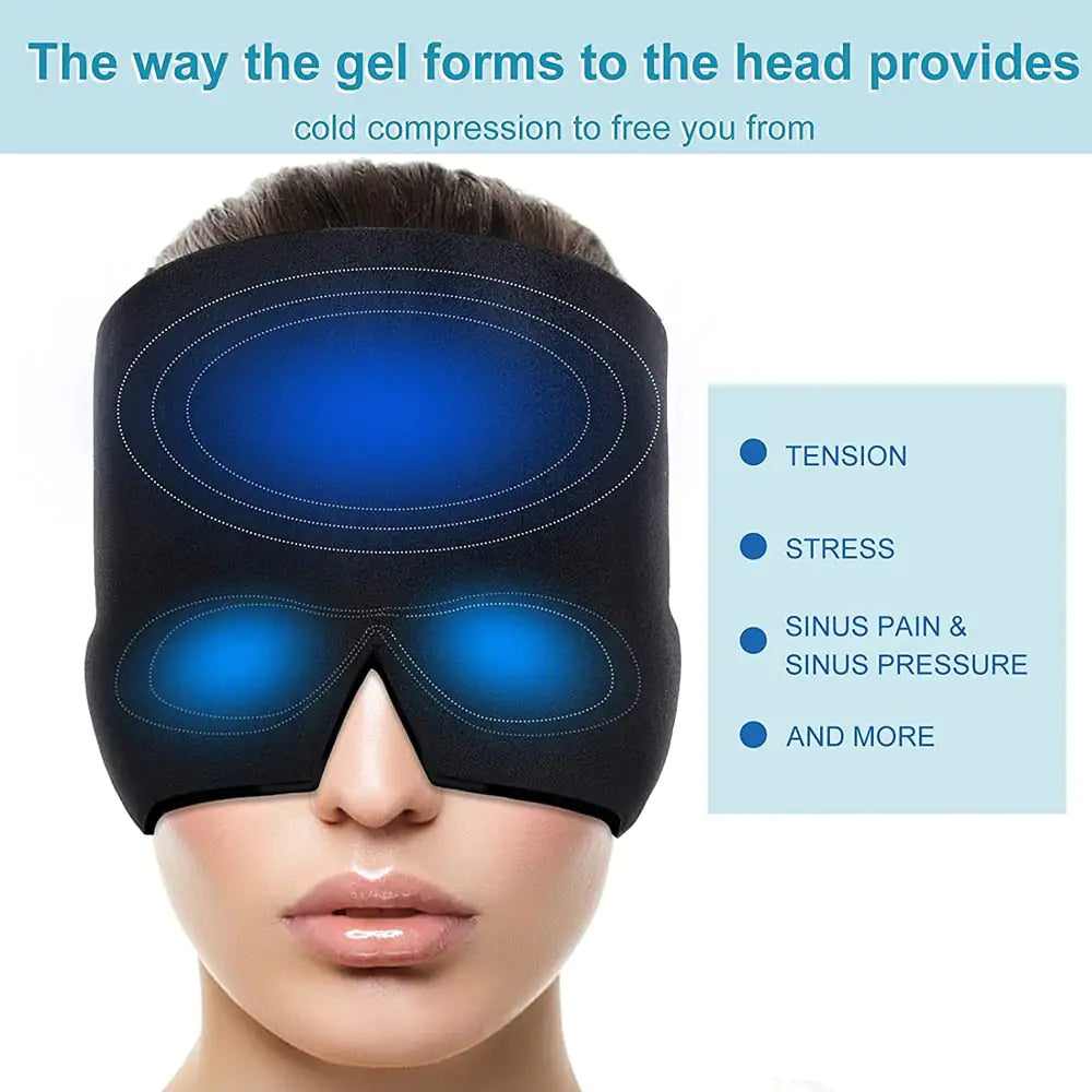 Head Massager & Eye Mask for Stress and Pain Relief - Divine Beauty Care