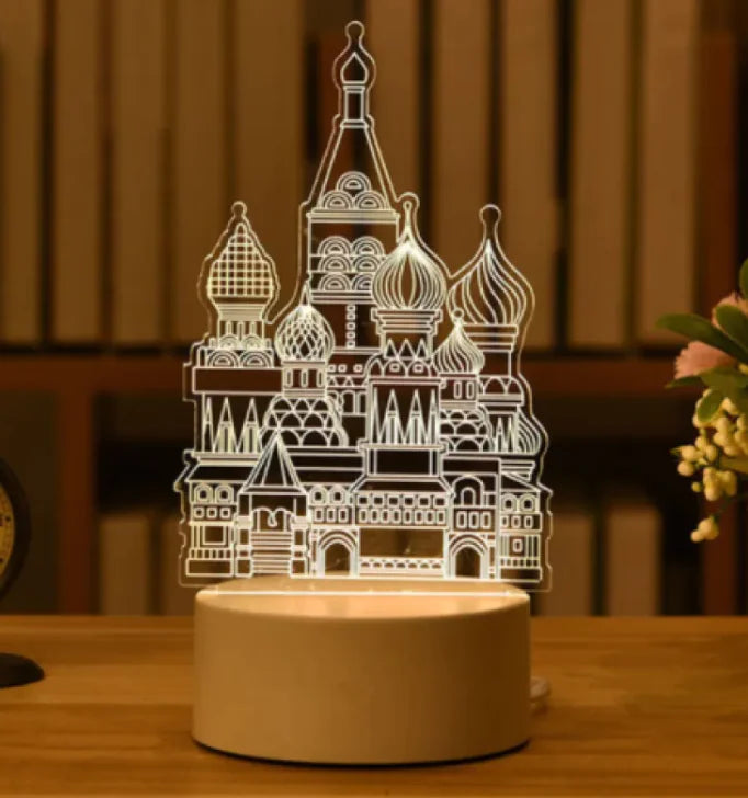 GlowCharm 3D Night Light - Divine Beauty Care