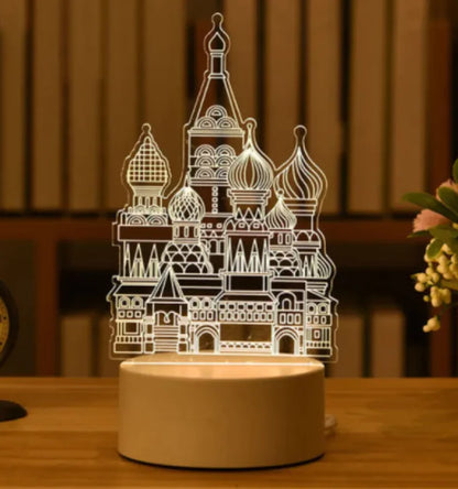 GlowCharm 3D Night Light - Divine Beauty Care