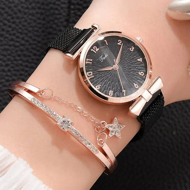 Luxury Magnetic Quartz Bracelet Watches - Divine Beauty Care