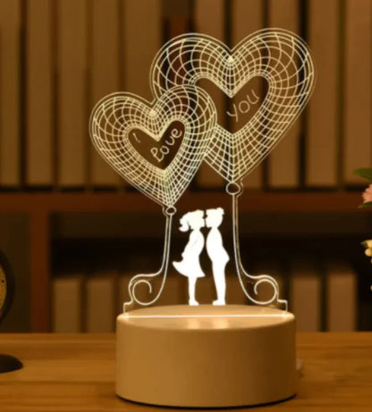 GlowCharm 3D Night Light - Divine Beauty Care