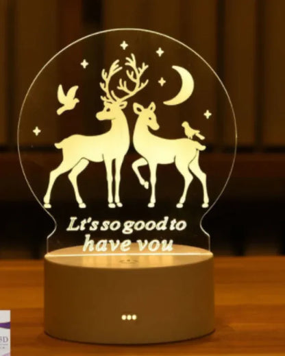 GlowCharm 3D Night Light - Divine Beauty Care