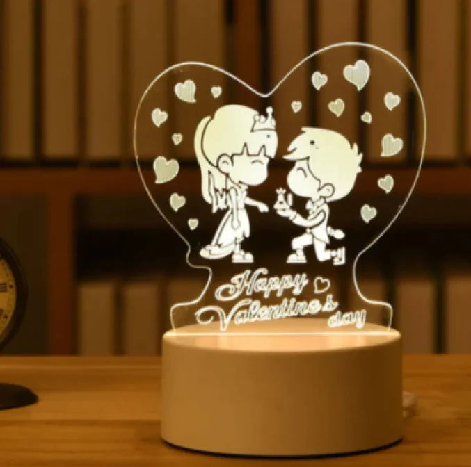 GlowCharm 3D Night Light - Divine Beauty Care