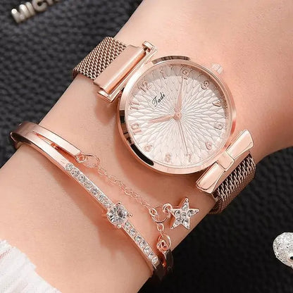 Luxury Magnetic Quartz Bracelet Watches - Divine Beauty Care
