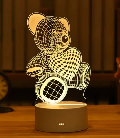 GlowCharm 3D Night Light - Divine Beauty Care
