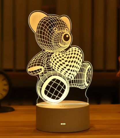 GlowCharm 3D Night Light - Divine Beauty Care