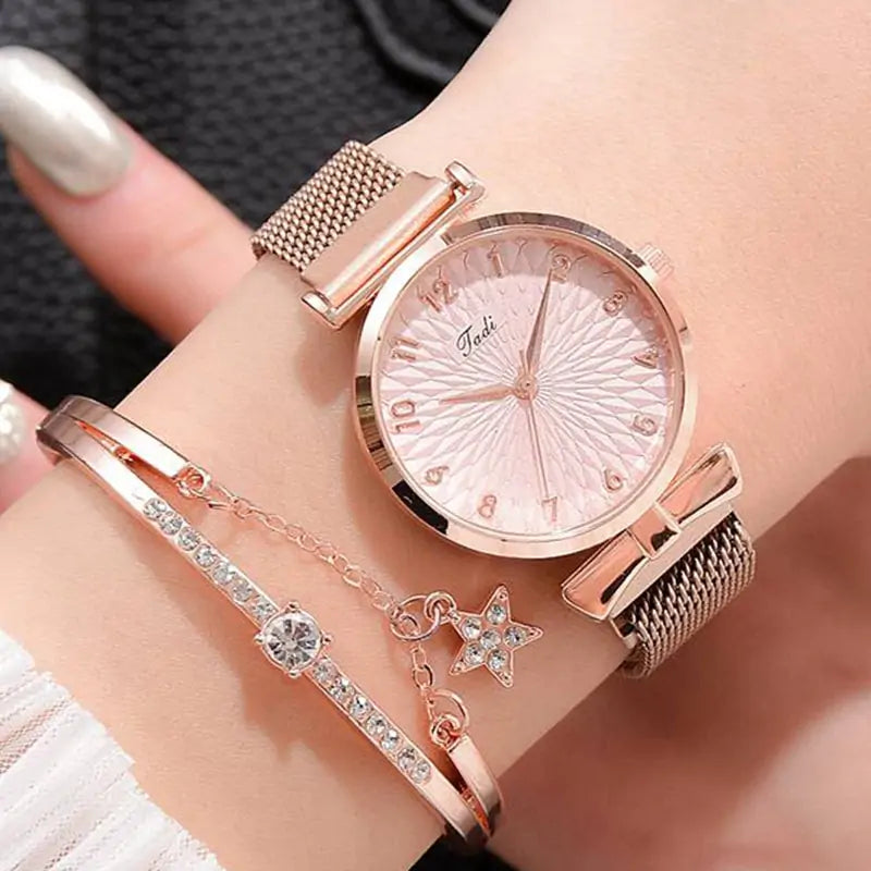 Luxury Magnetic Quartz Bracelet Watches - Divine Beauty Care