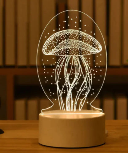 GlowCharm 3D Night Light - Divine Beauty Care