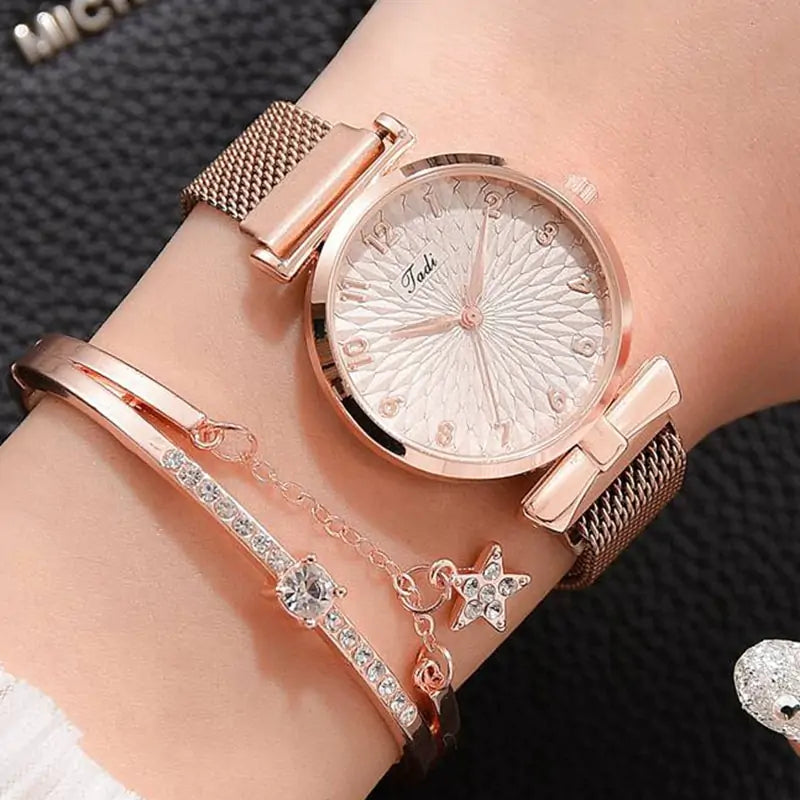 Luxury Magnetic Quartz Bracelet Watches - Divine Beauty Care