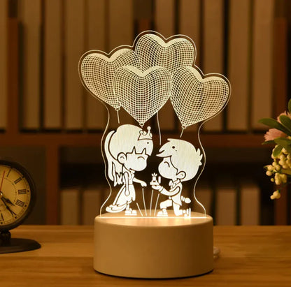 GlowCharm 3D Night Light - Divine Beauty Care