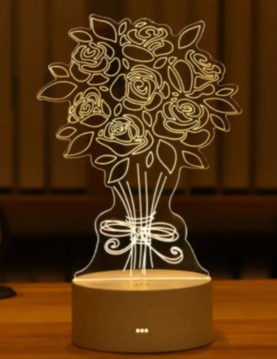 GlowCharm 3D Night Light - Divine Beauty Care