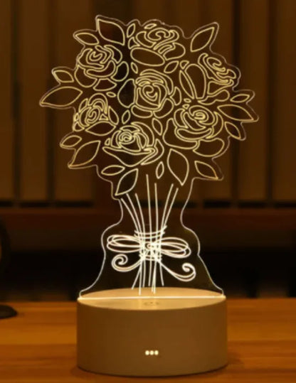 GlowCharm 3D Night Light - Divine Beauty Care